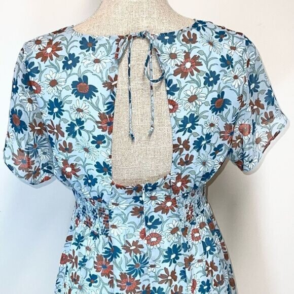 NWOT Madewell Open Back Mini Dress in Wildflower Garden Womens Sz 4 Sold Out - Picture 9 of 12